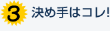 決め手はコレ